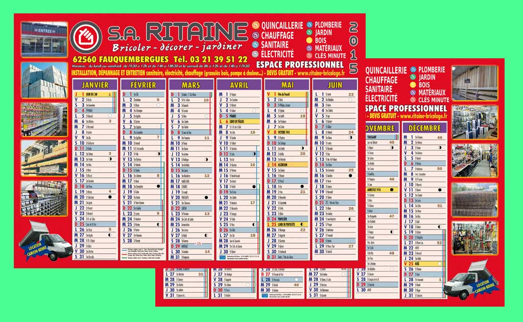 Impression Calendriers