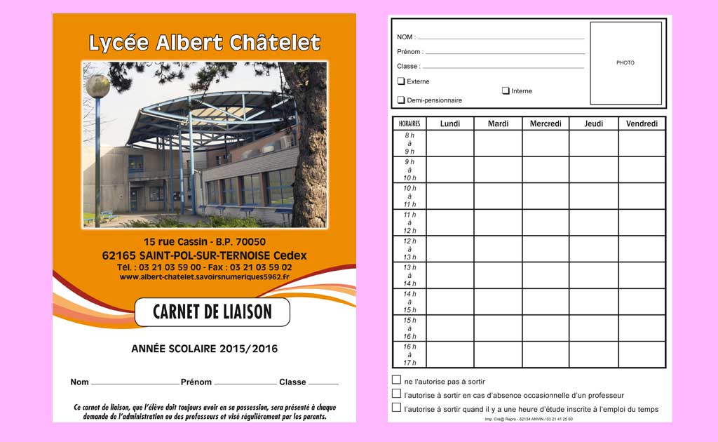 Crearepro votre imprimeur pour vos carnets - facturiers