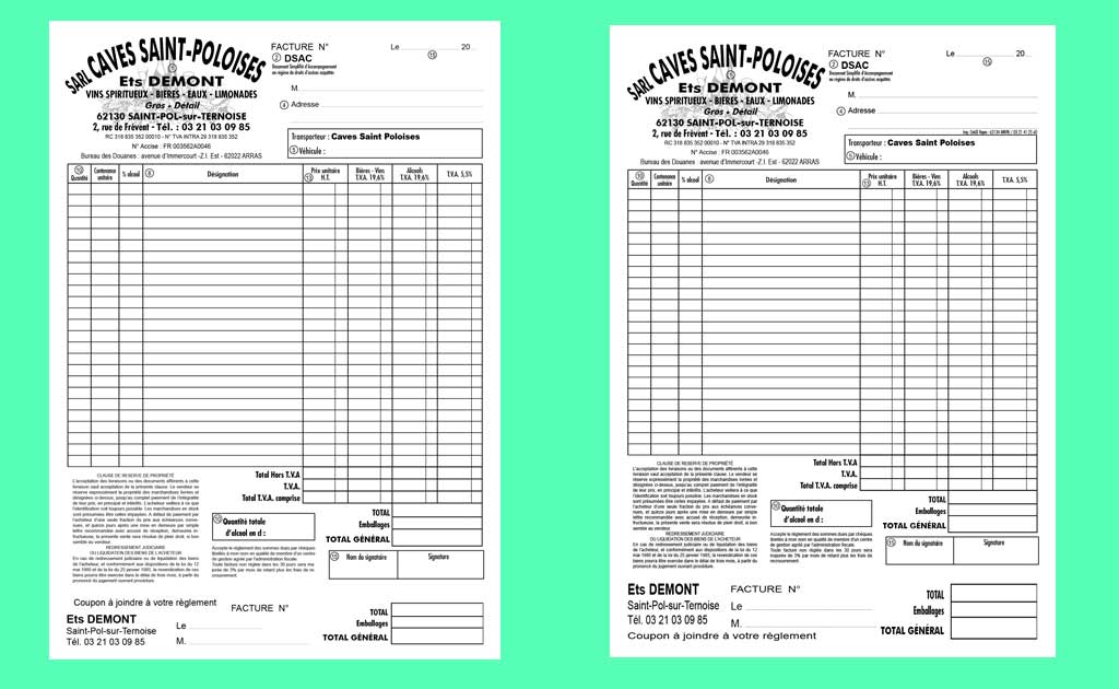 Crearepro votre imprimeur pour vos carnets - facturiers